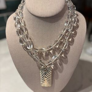 Simon Sebbag Necklace Quartz and Sterling Silver